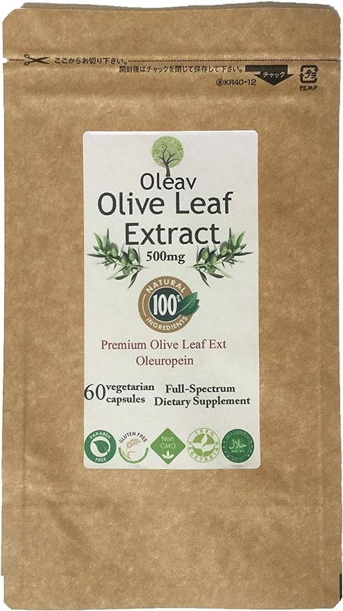 Olive Leaf Extract (Aure Euro Pen 9%) 60 Vegetarian Capsules. - BeesActive Australia