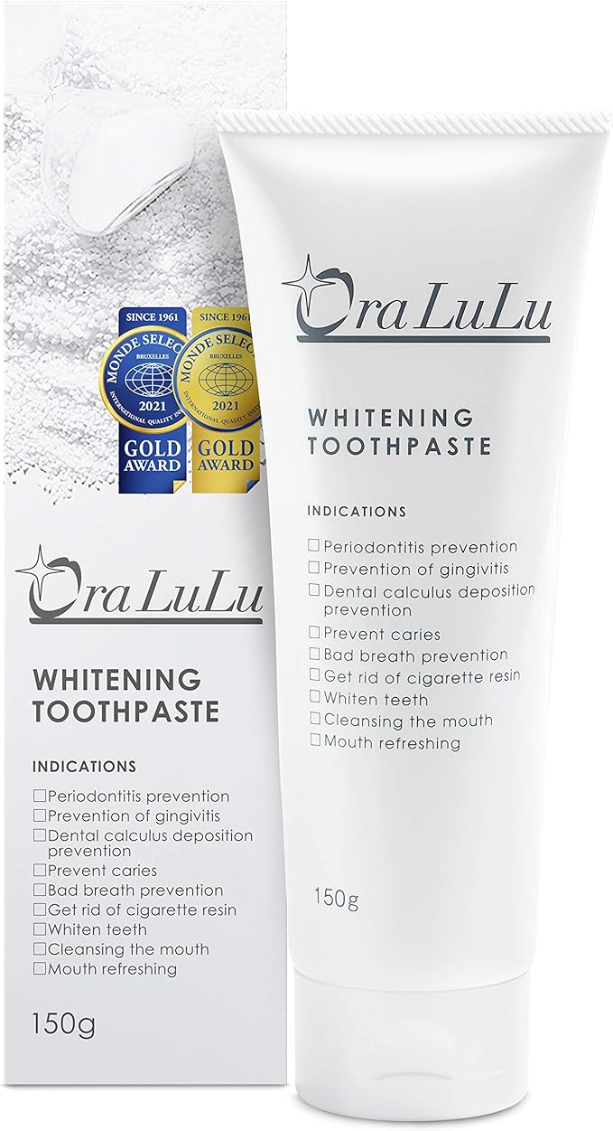 OraLuLu Paste, Whitening, Toothpaste, Bad Breath Care, Quasi-Drug, 5.3 oz (150 g) - BeesActive Australia