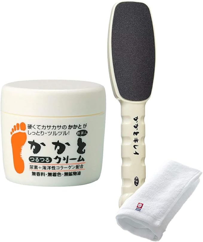Azuma Shoji Heeled & Smooth Heel Cream 3.5 oz (100 g) Set / Travel Beauty Old Exfoliating Care, Octopus Eyes, Heel Care -  Australia