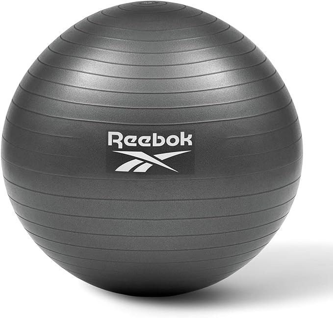 Reebok Balance Ball, 21.7 inches (55 cm), 25.6 inches (65 cm), 25.6 inches (75 cm), Training Balance Ball, Fitness Ball, Gym Ball, Anti-Burst with Hand Pump - BeesActive Australia