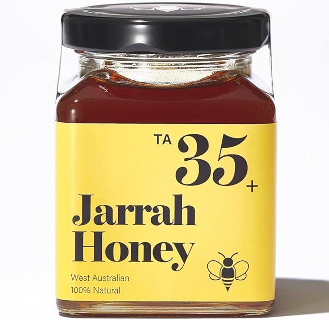 A BUZZ FROM THE BEES Jara Honey TA35+ 8.8 oz (250 g), Honey, Non-Heated, Australian Additive-Free - BeesActive Australia