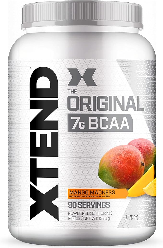 Scivation Xtend BCAA 7000mg Mango Madness 90 cups (mango) Domestic genuine Scivation Xtend Essential Amino Acids 1,278g Glutamine 2,500mg - BeesActive Australia
