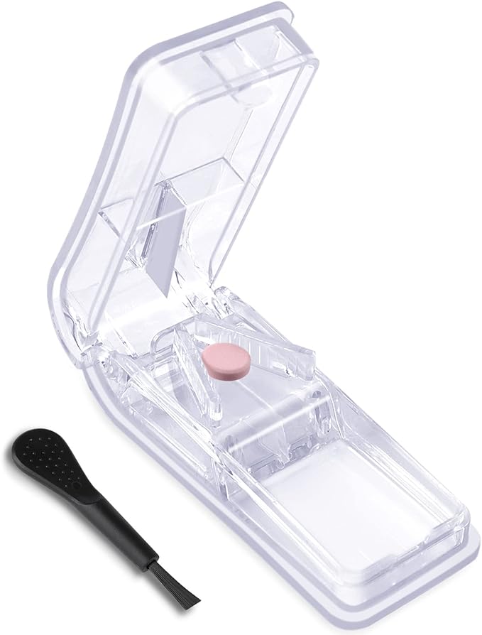 Opret Medicine Cutter, Pill Cutter, Half-Divided, Easy to Cut, Portable, Medicine Cutter, Clear - BeesActive Australia
