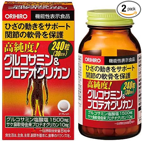 Orihiro High Purity Glucosamine & Proteoglycan 240 tablets x 2 - BeesActive Australia