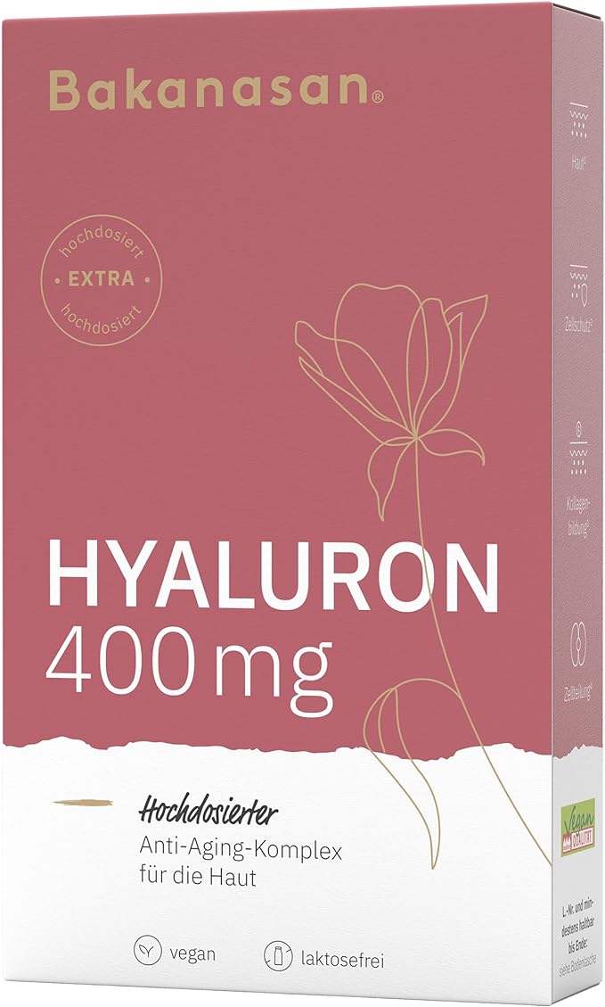 Bakanasan Hyaluronic Capsule High Purity Hyaluronic Acid 400mg 30 days supply [Genuine product] - BeesActive Australia