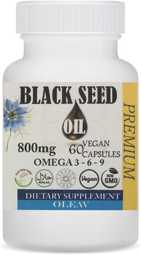 Black Cumin Seed Oil Vegan Capsules 800mg 60 Capsules Cold Pressed Extra Virgin Oil BLACK CUMIN SEED OIL VEGAN SUPPLEMENT - BeesActive Australia