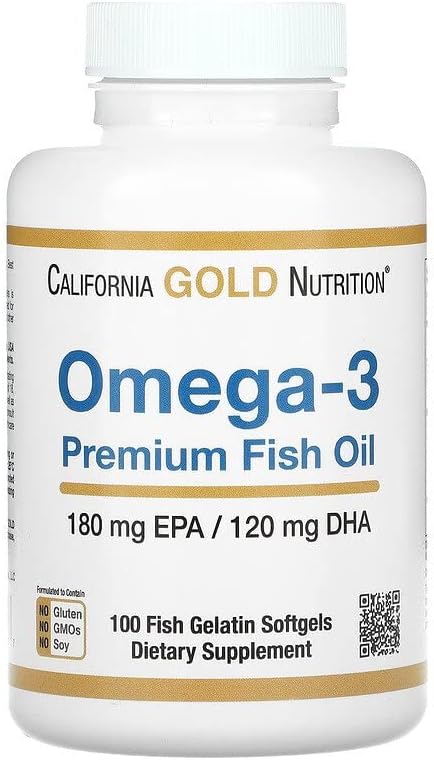 CGN [California Gold Nutrition] [Omega 3 Premium Fish Oil 100 Fish Gelatin Softgels] [Parallel Import] - BeesActive Australia