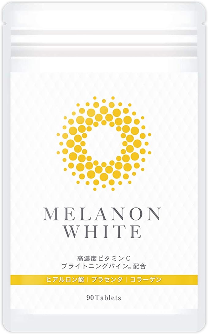 MELANON WHITE Sustainable High Concentration Vitamin C Supplement, 1,000 mg, 90 Capsules, Drink, Sun Protection - BeesActive Australia