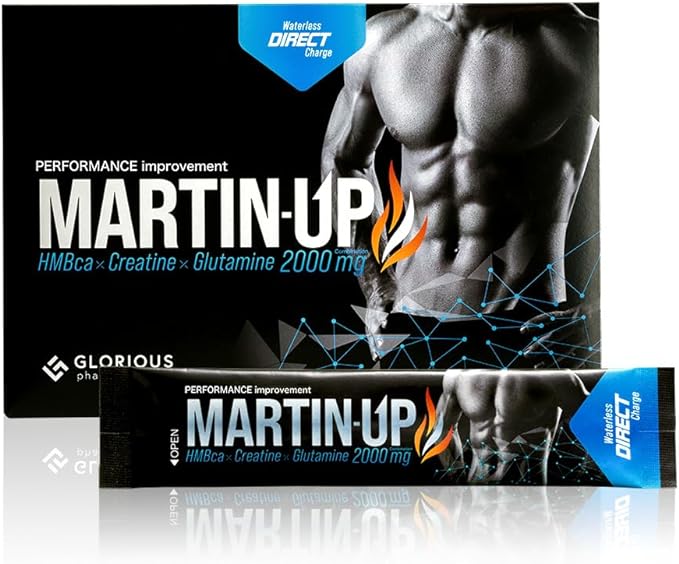 [Official store only, money back guarantee included] Glorious Pharmaceutical MARTIN-UP (single item) HMB supplement, creatine, glutamine, EAA, amino acid (15 packets) - BeesActive Australia