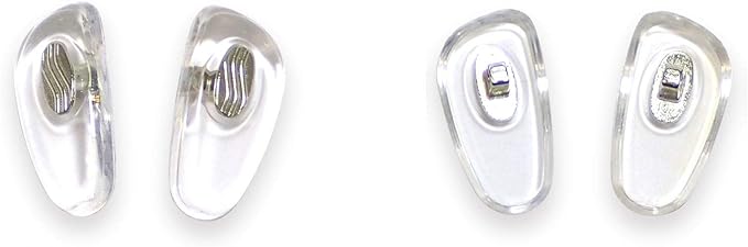 Sands Nose Pads (Silicone Type), Box Butterfly Large (Left and Right Separate) [Silver] 2 Pairs, Silver - BeesActive Australia