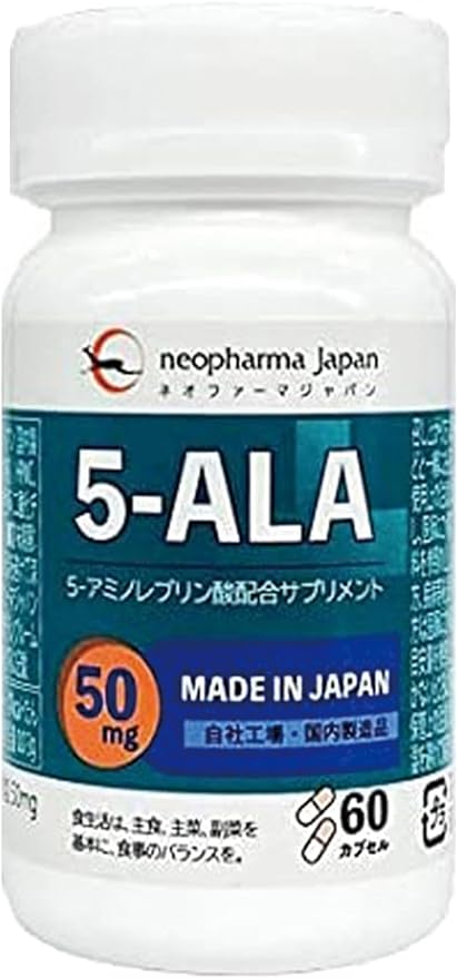 Neofarma Japan 5-ALA Supplement, 50 mg Amino Acid, 5-Amino Revulin Acid, 60 Tablets (60 Day Supply), Made in Japan (1) - BeesActive Australia