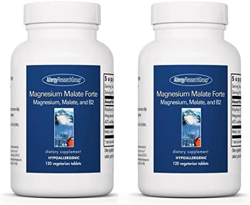 Magnesium Malate Forte (Malic Acid) 120 Vegetarian Tablets Set of 2 - BeesActive Australia