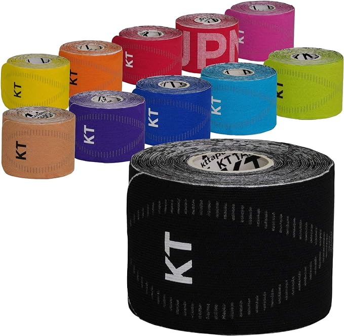 KT Tape PRO20 Kinesiology Tape, Precut 2.0 x 9.8 inches (5 x 25 cm), 20 Sheets, No Scissors Required, Compatible with All Areas, One Size Fits All, Anti-Crack, Sweat and Water Resistant, Strong Adhesive, Gentle on the Skin -  Australia