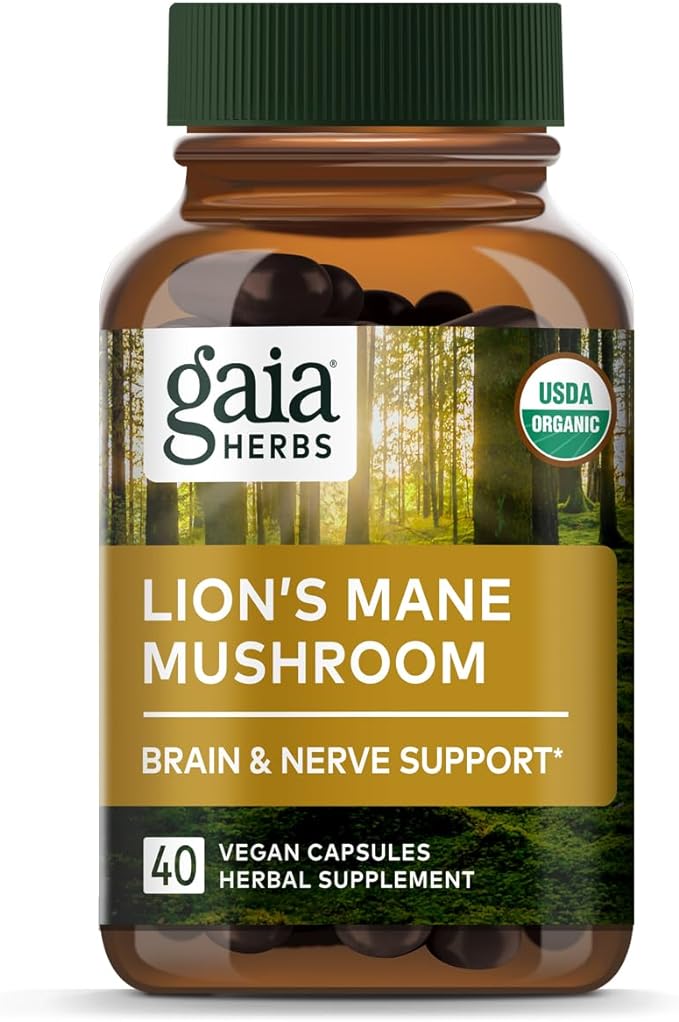 Gaia Herbs, Yamabushitake, 40 Vegan Capsules - BeesActive Australia