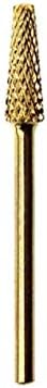 Nail Machine Attachment Bit (Gold) Taper Barrel Cone Oval Backfill Nail Machine High Performance Nail Lab Mini Rolo Nail Finisher Petitle (#2 Cones) - BeesActive Australia