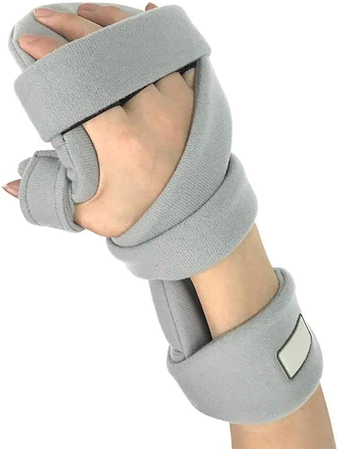 Hand splint, functional finger orthopedics, night wrist thumb immobilization device support to help hand and fingers recover from stroke, hemiplegia, muscle atrophy, carpal tunnel syndrome - BeesActive Australia