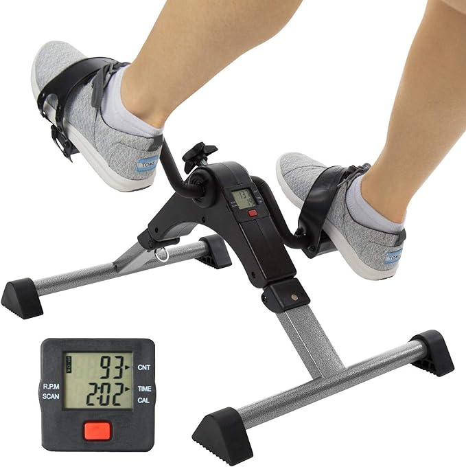 zmayastar ZM-45077 Fitness Bike, Foot Rowing Pedal, Exercise Pedal, For Training, Fitness, Adjustable Loads, Foldable, Compact, Roller Pedal - BeesActive Australia