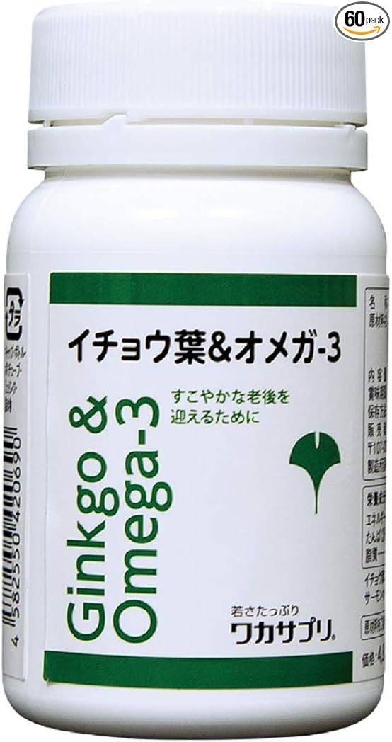 Waka supplement ginkgo biloba & omega-3 60 tablets - BeesActive Australia