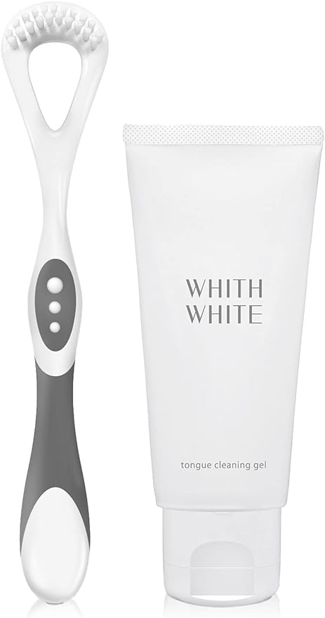 Phis White Tongue Polish Gel Tongue Brush Included, 2.8 oz (80 g), Bad Breath Care, Hypoallergenic, Tongue Cleaner - BeesActive Australia