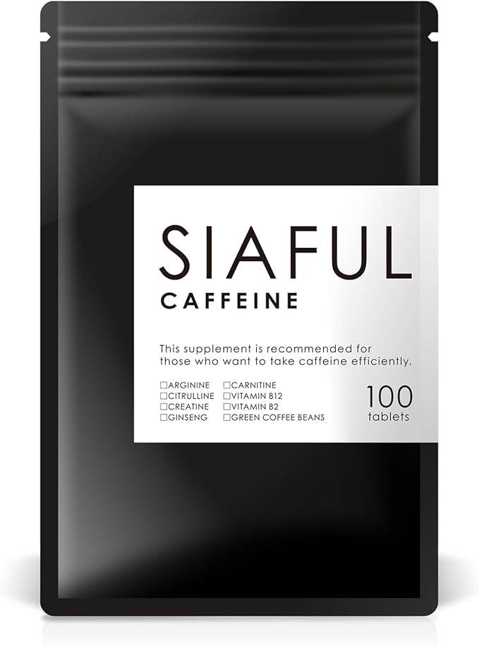 SIAFUL [Caffeine 1 tablet 100mg 1 bag 10,000mg] Domestic factory Arginine Carefully selected 9 types Total content 1 tablet 300mg Supplement tablet 100 tablets - BeesActive Australia
