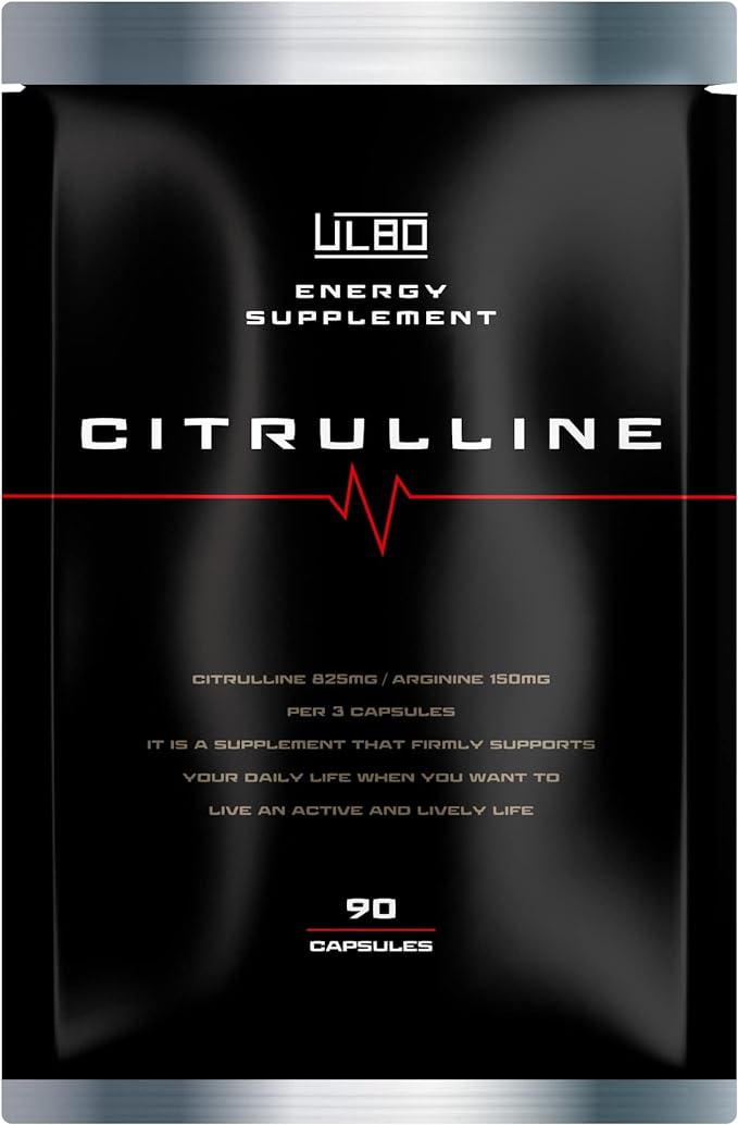 ULBO Citrulline 825mg Supplement Arginine 150mg Supplement 90 tablets - BeesActive Australia