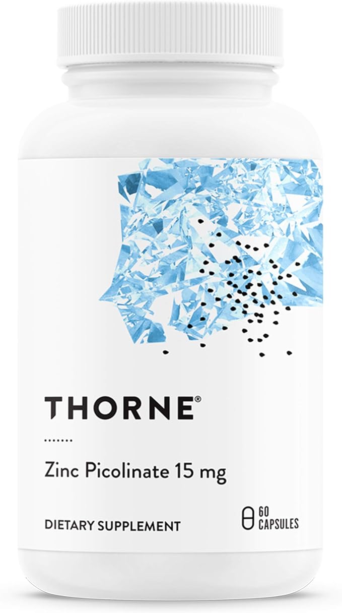 Thorne Zinc Picolinate 15mg Zinc Supplement 60 Capsules - BeesActive Australia