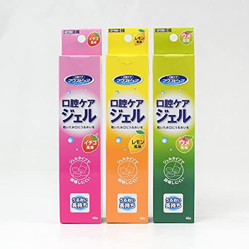 Kawamoto Sangyo Mouth Pure, Oral Care Gel, Trial Set of 3 (Strawberry, Lemon, Ume) - BeesActive Australia