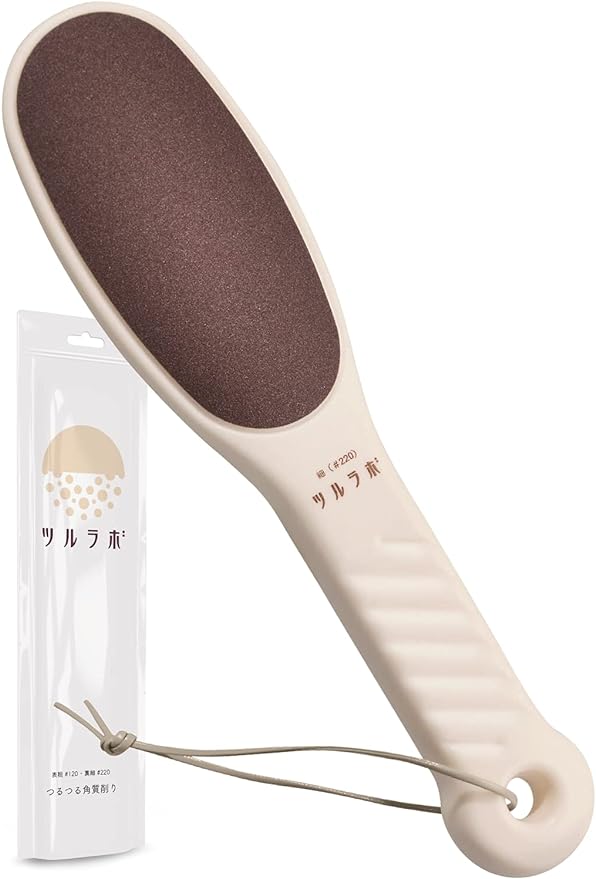 Heel Exfoliating [Dermatologist Co-operation] Coarse/Fine Double-Sided Heel File Exfoliating Pumice Stone Foot Care Vine Lab (Beige) - BeesActive Australia