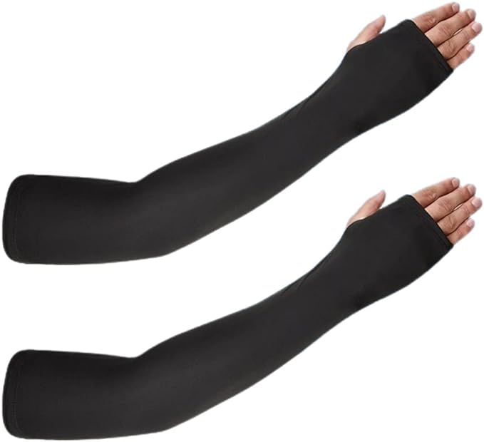 YDZ Cooling Arm Cover, UV Protection, Over 99% Hoodie, Sunburn Prevention, Scent, UV Protection Gloves, Cold Sensation to 12°F (-5°C), Breathable, Sweat Absorbent, Quick Drying, One Size Fits Most, Unisex - BeesActive Australia