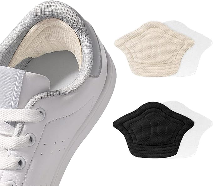 RICISUNG Anti-Blocking Heel Cushion, Prevents Cracking, Prevents Slipping, Heel Protection, Anti-Slip, Size Adjustable, Secure, Perfect for Sneakers, Unisex, 4 Pairs - BeesActive Australia