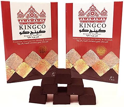 KINGCO 4.4 lbs (2 kg) Shisha Coconut Charcoal Tobacco (Flat) - BeesActive Australia