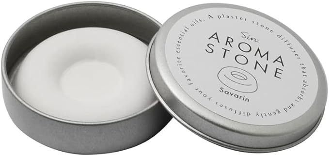 Aroma Stone Savarin SAVARIN Diameter 2.0 inches (50 mm) x Height 0.4 inches (10 mm) White Simple Donut Shaped Aroma Diffuser - BeesActive Australia