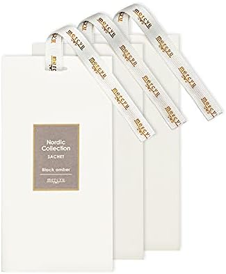 mercyu Nordic Collection MRU-98 Sachet (BA (Black Amber)) Scent Your Favorite Space, Closet, Entryway, Car, Shoes, Deodorizer, Plant-Derived Drawstring - BeesActive Australia