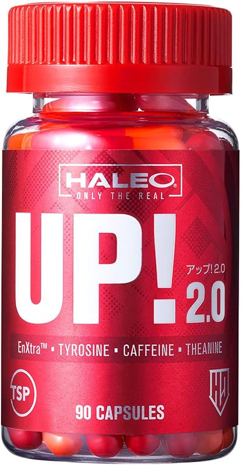HALEO Up 2.0 Energy Support EnXtra Theanine Tyrosine Caffeine Formulated 90 Capsules - BeesActive Australia