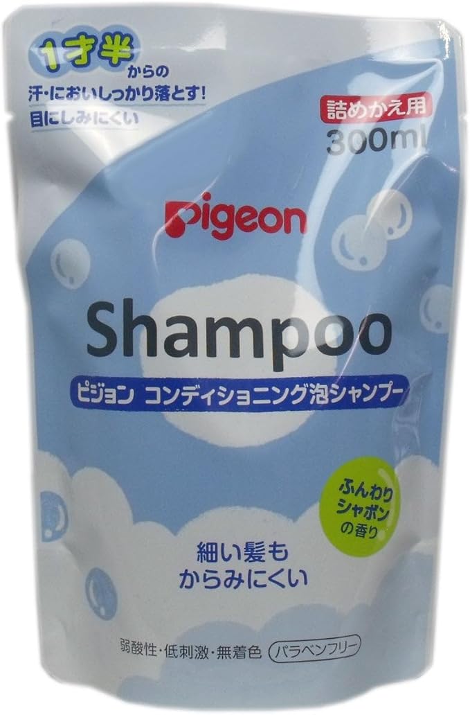 Mihama Wholesale Pigeon Conditioning Foam Shampoo, Fluffy Bubble Scent, Refill, 10.1 fl oz (300 ml) x 2 Pieces - BeesActive Australia