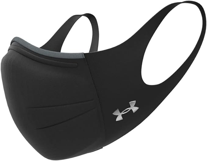 Under Armor UA Featherweight Sports Mask, Black / Black, Silver / Chrome, MDLG - BeesActive Australia