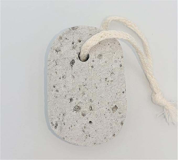 Natural Pumice Stone Made in Japan Oval Shape with String - BeesActive Australia