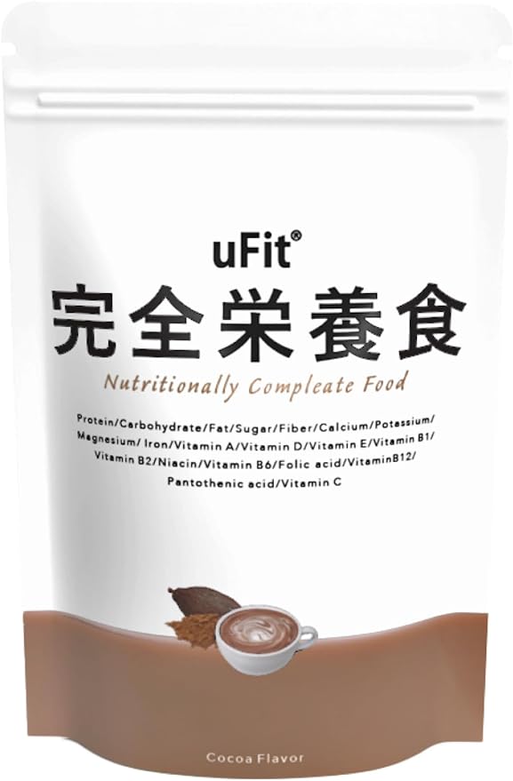 uFit Complete Nutritional Food, Large Capacity, Drink Type, Complete Food, 100 Million Lactic Acid Bacteria, High Dietary Fiber, Protein, Made in Japan (Cocoa, 500g) - BeesActive Australia