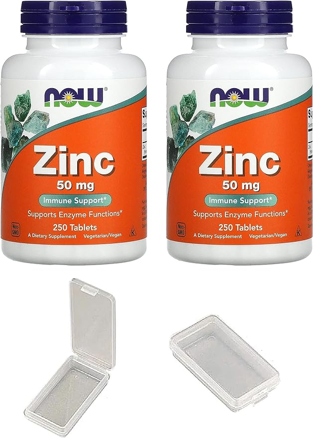 [Set of 2] NOW FOODS Zinc Gluconate (50mg) 250 tabs [Parallel import goods] - BeesActive Australia