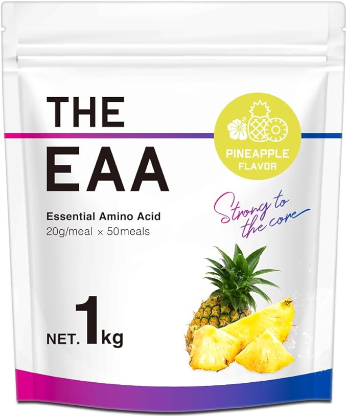 The Pro EAA Tropic Pine Flavor 2.2 lbs (1 kg) Powder Takeuchi Pharmaceutical THE PROTEIN BCAA Citric Acid Amino Acid Glutamine Carnitine Tryptophan Supplement Pineapple Men Women - BeesActive Australia