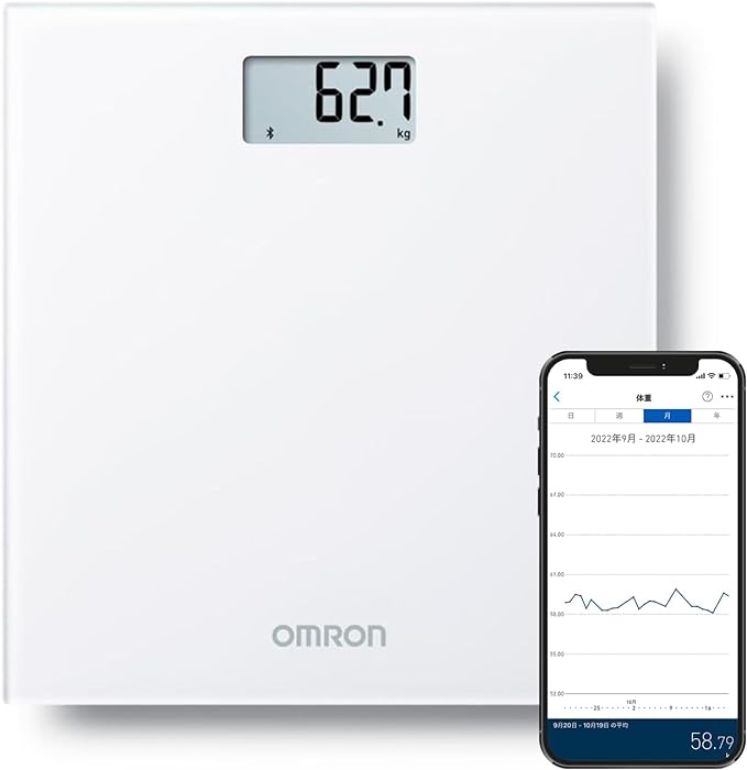 OMRON HN-300T2-JTW Personal Scale with Smartphone, White - BeesActive Australia