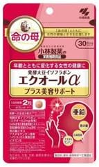 Kobayashi Pharmaceutical Fermented Soy Isoflavone Equol α Plus Beauty Support, 60 Tablets x 2 - BeesActive Australia