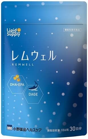 Remwell Sleep quality improvement REM sleep Deep sleep DHA EPA supplement Ono Pharmaceutical Healthcare Domestic production 180 tablets 30 days supply - BeesActive Australia