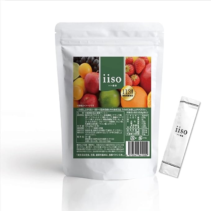 Enzyme paste large capacity 8g per package 30 days supply 240g (8g x 30 packages) IISO Good enzymes 113 types of fermented plants Indigestible dextrin Lactic acid bacteria Oligosaccharide Intestinal activity - BeesActive Australia