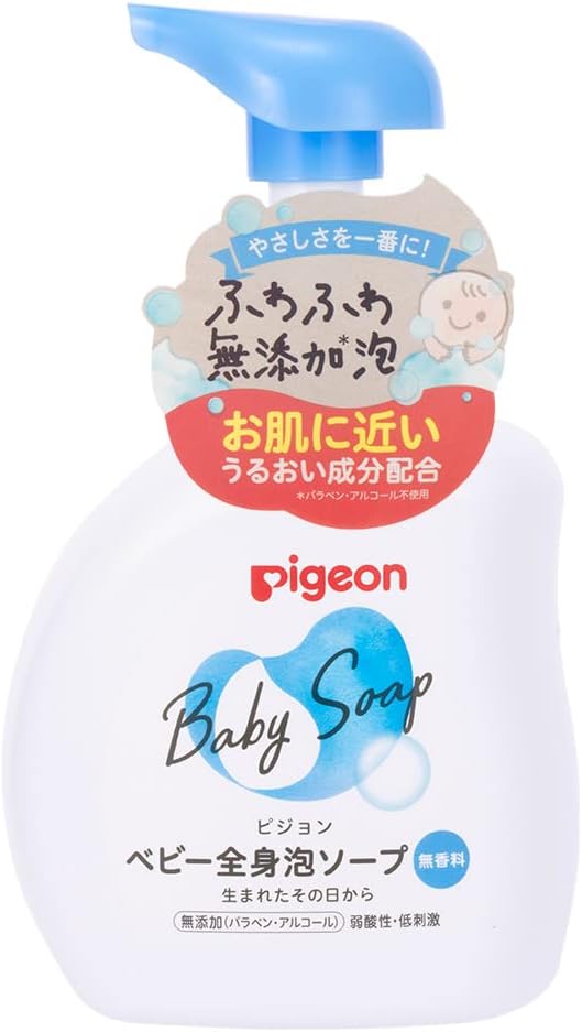 Pigeon Baby Full Body Foam Soap, 16.9 fl oz (500 ml) - BeesActive Australia