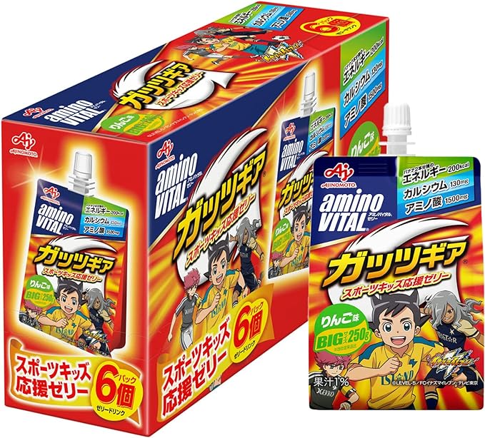 Ajinomoto Amino Vital Jelly Drink Guts Gear Apple Flavor 250g x 6 Amino