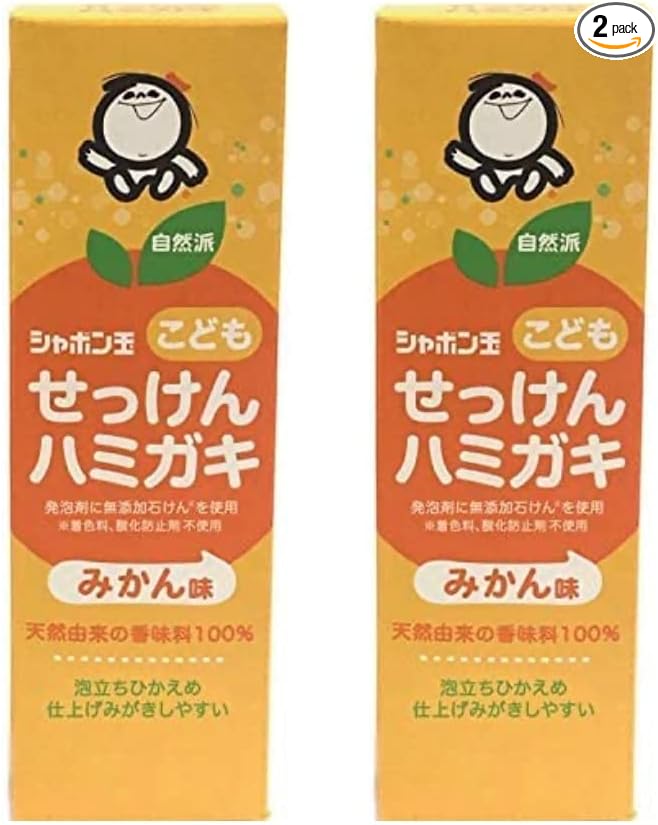 Shabondama Children's Soap Toothpaste, 1.8 oz (50 g), Set of 2 - BeesActive Australia