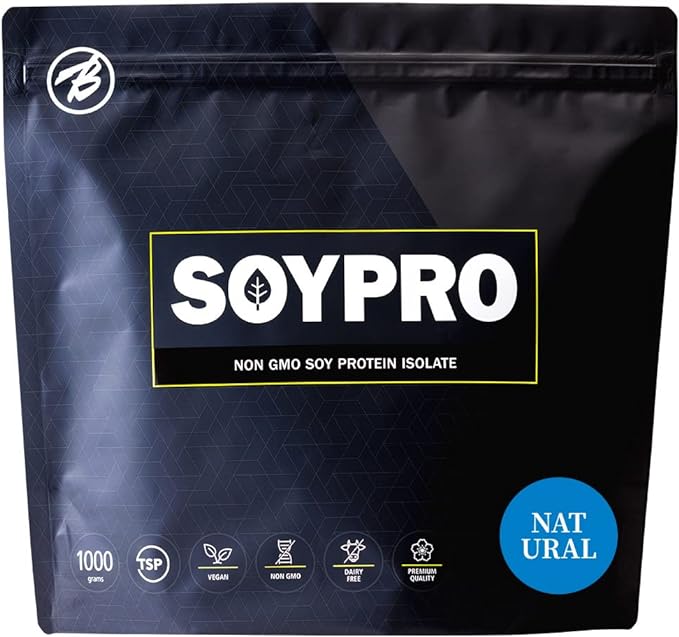 Bulk Sports Soy Protein SOYPRO 90% Vegetable Protein Content No Sweeteners Natural Plain 1kg - BeesActive Australia