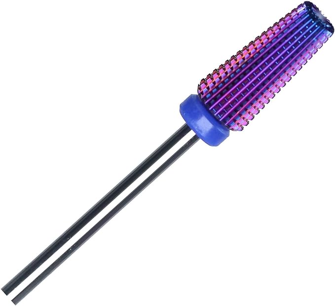 Nail Drill Bit Purple Nail Drill Bit Nail Off Gel Nail Off Nail Bit Carbide 5 in 1 Electric Nail Machine M - BeesActive Australia