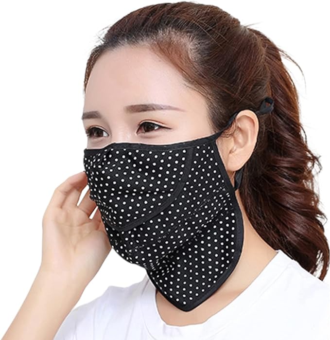 Face Cover, Sports, Sun Protection Mask, Face Guard, UV Protection, Cooling Sensation, Neck Guard, Sports, Pollen Protection, No Difficult Breath for Bicycle, Running, Gardening Wear -  Australia
